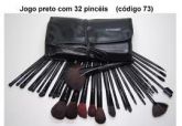 Kit de pincéis preto